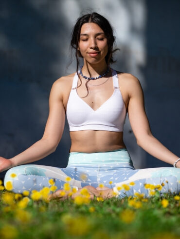 Yoga Teacher Meditating During Retreat