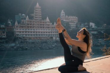 woman in a bali retreat