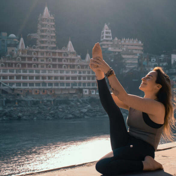 woman in a bali retreat