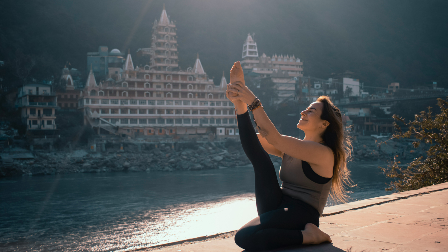 woman in a bali retreat