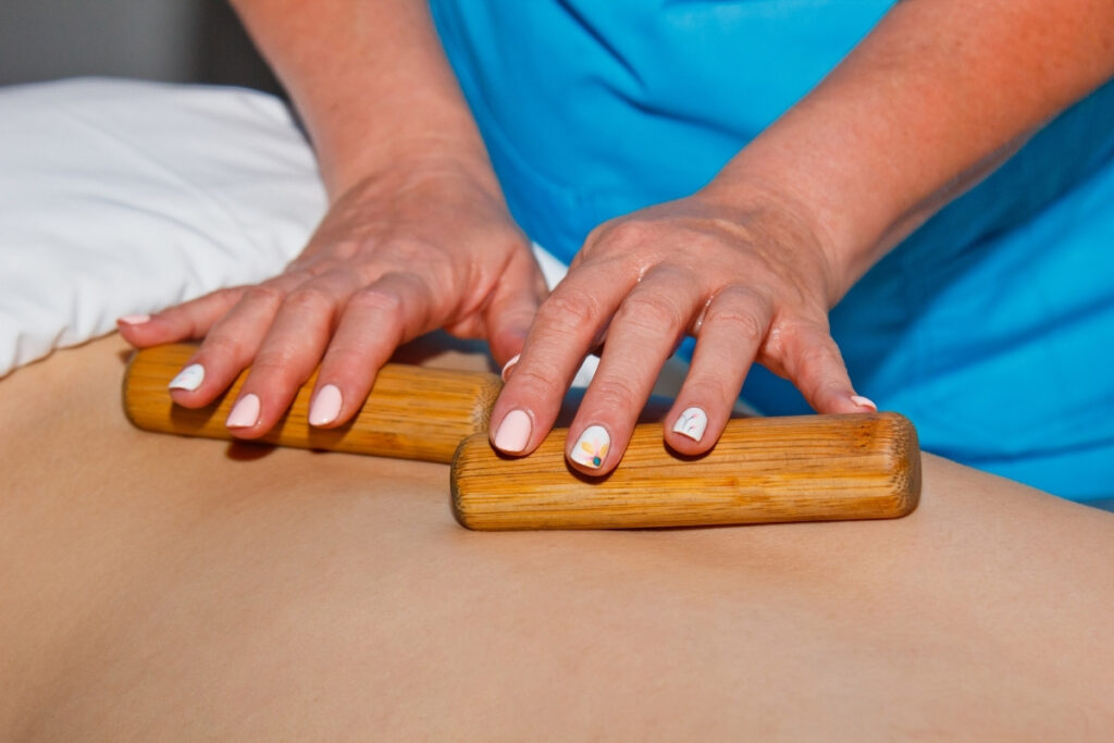 Thai Massage with bamboo Sticks 